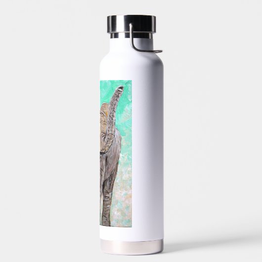 Baby olifantenschildering waterfles (Links)