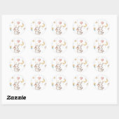 Baby-olifantenSticker Ronde Sticker (Vel)