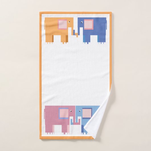 Baby olifantenvrienden bad handdoek (Handdoek)