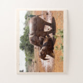 Baby olifantenwasdier legpuzzel (Verticaal)