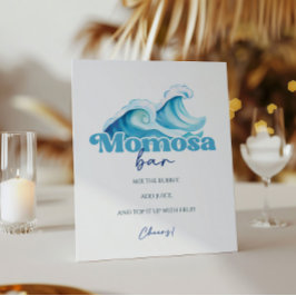 Baby on Board Baby Shower Momosa Bar Reclamebord Met Voetstuk