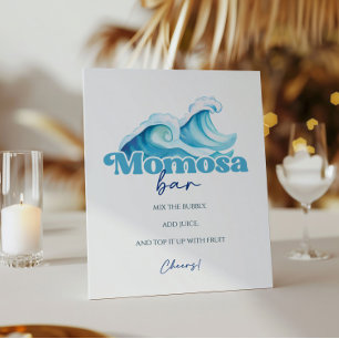 Baby on Board Baby Shower Momosa Bar Reclamebord Met Voetstuk