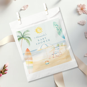 Baby on Board Beach Surf Baby shower Bedankzakje