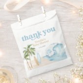 Baby on Board Beach Surf Baby shower Bedankzakje (Geknipt)