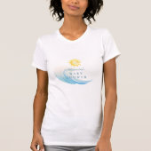 Baby on Board Beach Surf Baby shower T-shirt (Voorkant)