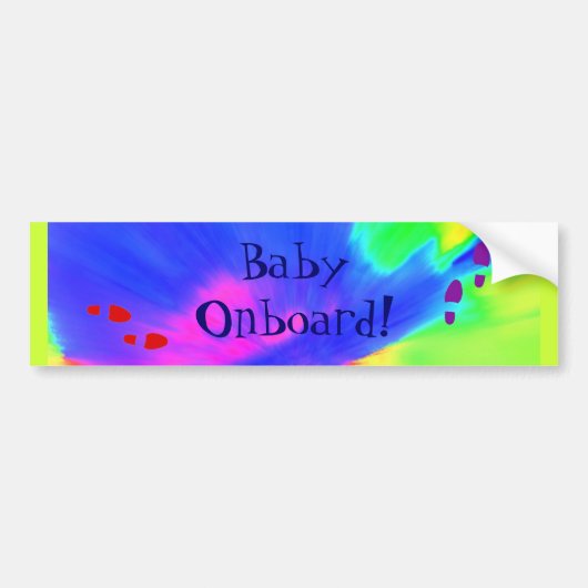 "Baby On-board" Bumpersticker (Voorkant)