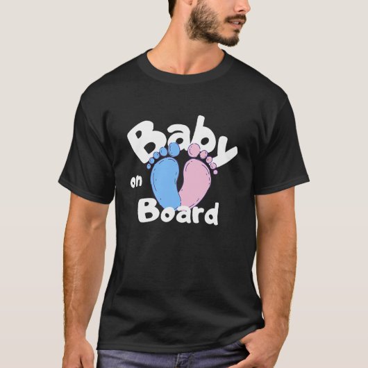 Baby On Board Saying Baby Belly Birth Pregnancy T-shirt (Voorkant)
