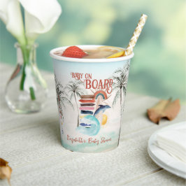 Baby on Board | Surf Baby Shower Papieren Bekers