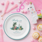 Baby On Board Surf Beach Baby Shower Papieren Bordje (Feest)