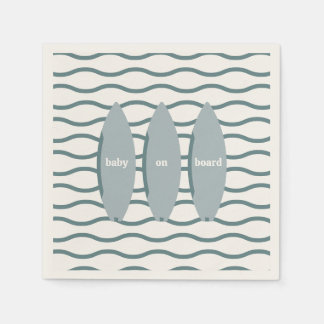 "Baby On Board" Surfen Baby shower Ocean Theme Servet