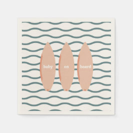 "Baby On Board" Surfen Baby shower Ocean Theme Servet
