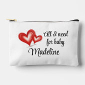 Baby On The Go Bag,  Hearts, Personalized  Etui (Voorkant)