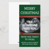 Baby on The Way Christmas Ultrasound Feestdagenkaart (Voorkant / Achterkant)