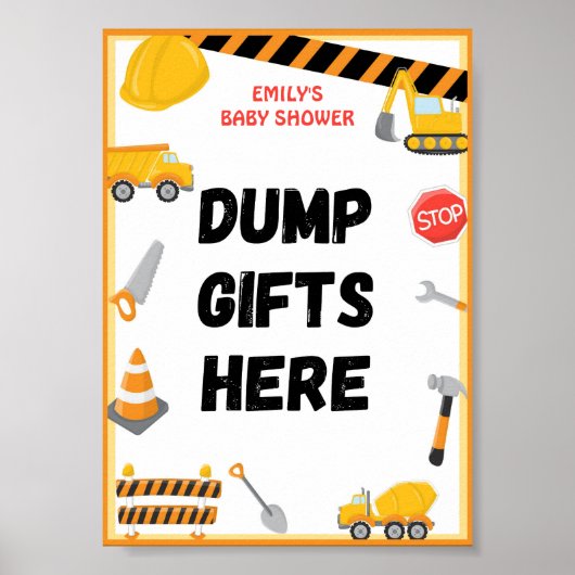 Baby onder Baby shower bouwstijl Poster (Voorkant)