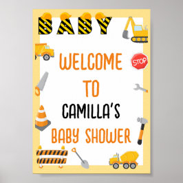 Baby onder Baby shower bouwstijl Poster