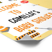 Baby onder Baby shower bouwstijl Poster (Hoek)