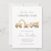 Baby onder Baby shower van de bouw Kaart (Voorkant)