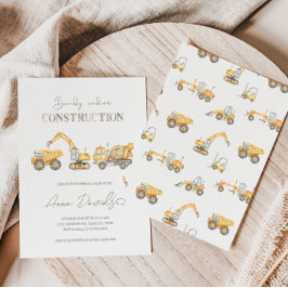 Baby onder Baby shower van de bouw Kaart