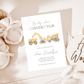 Baby onder Baby shower van de bouw Kaart