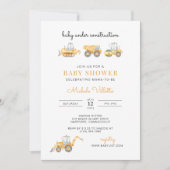 Baby onder Baby shower van de bouw Kaart (Voorkant)