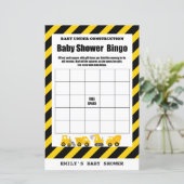 Baby onder Baby shower voor de bouw (Staand voorkant)