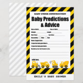 Baby onder Baby shower voor de bouw (Voorkant / Achterkant)