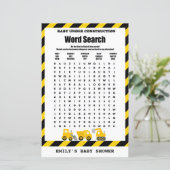 Baby onder Baby shower voor de bouw (Staand voorkant)