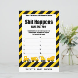 Baby onder Baby shower voor de bouw