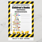 Baby onder Baby shower voor de bouw (Voorkant)