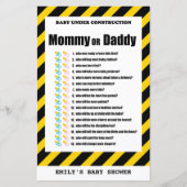 Baby onder Baby shower voor de bouw (Voorkant)