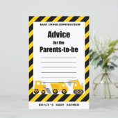 Baby onder Baby shower voor de bouw (Staand voorkant)