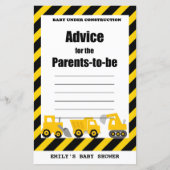 Baby onder Baby shower voor de bouw (Voorkant)