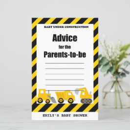 Baby onder Baby shower voor de bouw