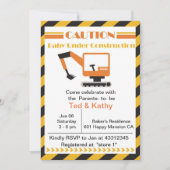 Baby onder Baby shower voor de bouw Kaart (Voorkant)