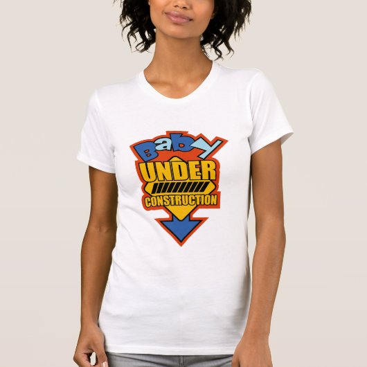 Baby onder Bouwnijverheid T-Shirt (Voorkant)
