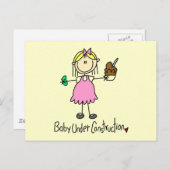 Baby onder BouwT-shirts en cadeaus Briefkaart (Voorkant / Achterkant)