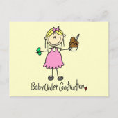 Baby onder BouwT-shirts en cadeaus Briefkaart (Voorkant)