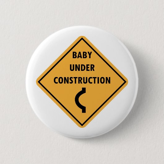 Baby onder Button voor de bouw (Voorkant)
