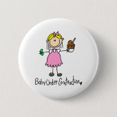 Baby onder Button voor de bouw (Voorkant)