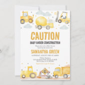 Baby Onder Constructie Baby Shower Kaart (Voorkant)