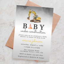 Baby Onder constructie Boy Baby shower