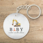 Baby Onder constructie Boy Baby shower Sleutelhanger