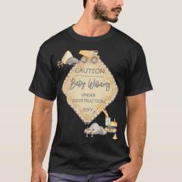 Baby onder constructie Dump Truck Boy Baby shower T-shirt