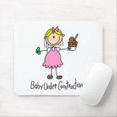 Baby Onder Constructie Muismat (Met muis)