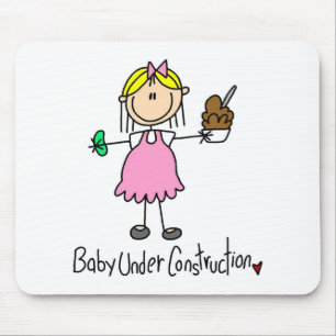 Baby Onder Constructie Muismat