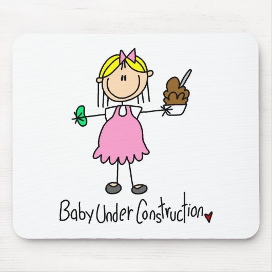 Baby Onder Constructie Muismat (Voorkant)