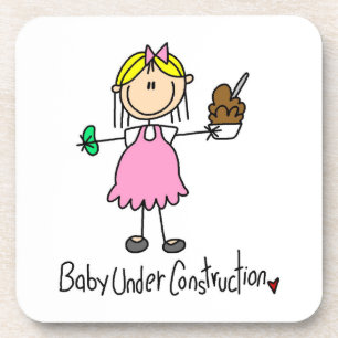 Baby Onder Constructie T-shirts en Cadeaus Drankjes Onderzetter