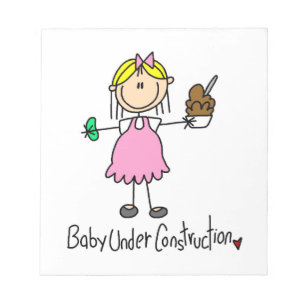 Baby Onder Constructie T-shirts en Cadeaus Notitieblok