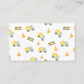 'Baby Onder de bouw' Luierspoel Informatiekaartje (Achterkant)