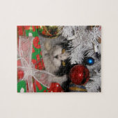Baby onder de kerstboom legpuzzel (Horizontaal)